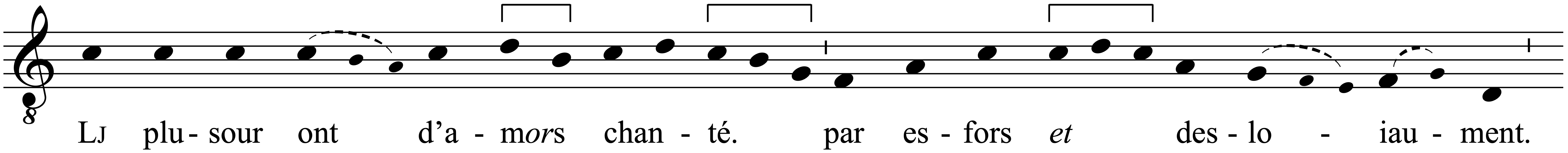 Work musical notation